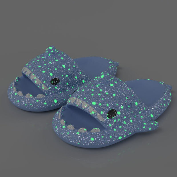 Shark Slippers With Starry Night Light Design Bathroom Slippers Couple House Shoes For Women - TRADINGSUSAHaze blue sky36to37Shark Slippers With Starry Night Light Design Bathroom Slippers Couple House Shoes For WomenTRADINGSUSA