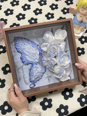Handmade DIY Butterfly Rose Photo Frame Material Package - TRADINGSUSAWithout LightsMaterial PackageHandmade DIY Butterfly Rose Photo Frame Material PackageTRADINGSUSA