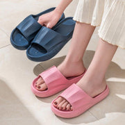 New Solid Striped Peep-toe Home Slippers Women Men House Shoes Non-slip Floor Bathroom Slippers For Couple - TRADINGSUSAGreen36to37New Solid Striped Peep-toe Home Slippers Women Men House Shoes Non-slip Floor Bathroom Slippers For CoupleTRADINGSUSA