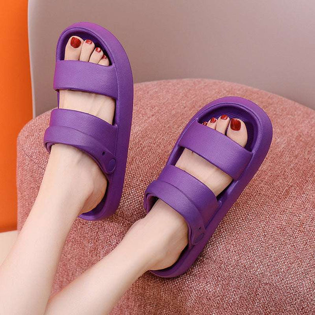 Adjustable Shoes For Women Men Sandals 3cm Thick Bottom Slippers Outdoor - TRADINGSUSAPink36to37Adjustable Shoes For Women Men Sandals 3cm Thick Bottom Slippers OutdoorTRADINGSUSA