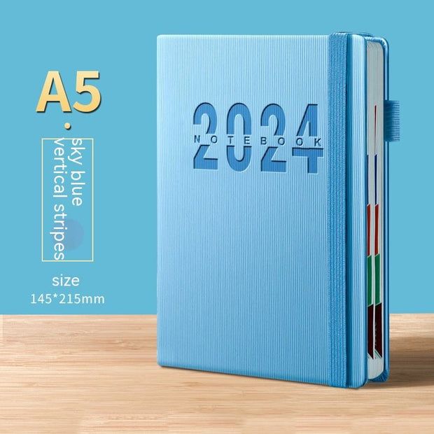 Fashion Simple 2024 Plan Calendar Notebook - TRADINGSUSASky BlueFashion Simple 2024 Plan Calendar NotebookTRADINGSUSA