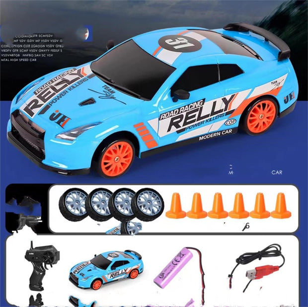 2.4G Drift Rc Car 4WD RC Drift Car Toy Remote Control GTR Model AE86 Vehicle Car RC Racing Car Toy For Children Christmas Gifts - TRADINGSUSA124 Track GTRStandard2.4G Drift Rc Car 4WD RC Drift Car Toy Remote Control GTR Model AE86 Vehicle Car RC Racing Car Toy For Children Christmas GiftsTRADINGSUSA