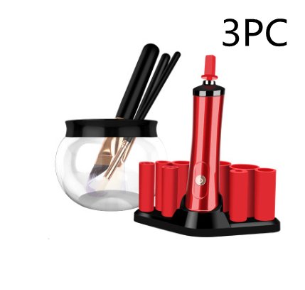 Makeup Brush Cleaner - TRADINGSUSA3PC Scrubber redMakeup Brush CleanerTRADINGSUSA
