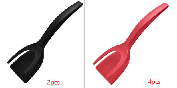 2 In 1 Grip And Flip Tongs Egg Spatula Tongs Clamp Pancake Fried Egg French Toast Omelet Overturned Kitchen Accessories - TRADINGSUSASet22 In 1 Grip And Flip Tongs Egg Spatula Tongs Clamp Pancake Fried Egg French Toast Omelet Overturned Kitchen AccessoriesTRADINGSUSA
