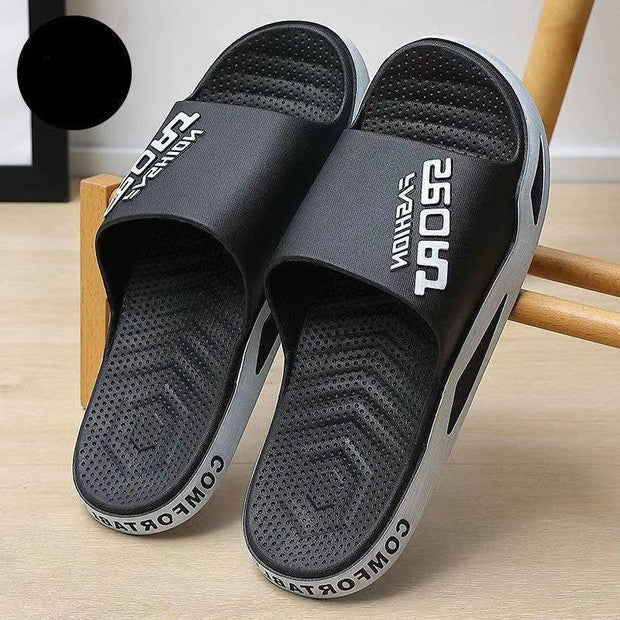 Non-slip Beach Bathroom Slippers Unisex Summer Shoes - TRADINGSUSABlack36to37Non-slip Beach Bathroom Slippers Unisex Summer ShoesTRADINGSUSA