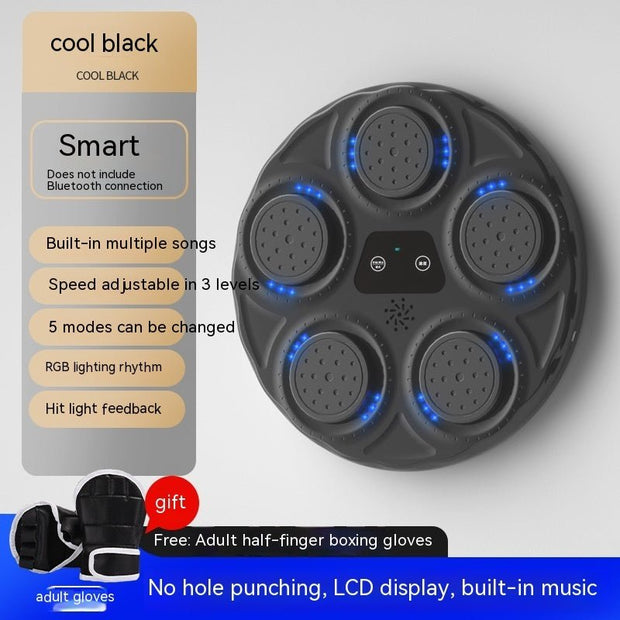 Children's Music Boxing Machine Blue Light Hitting Reaction Boxing Target Intelligent Electronic Wall Target - TRADINGSUSAChildren With Adult GlovesChildren's Music Boxing Machine Blue Light Hitting Reaction Boxing Target Intelligent Electronic Wall TargetTRADINGSUSA