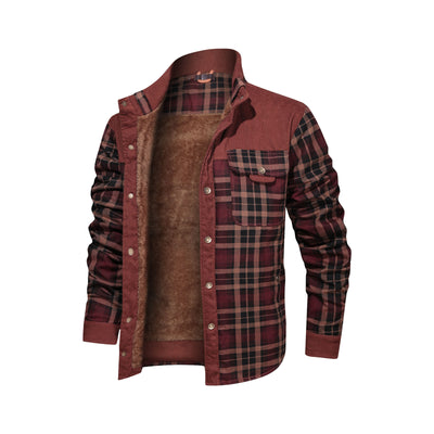 Coat Fleece Thickened Military Coat Autumn Winter Men's Brand Clothing - TRADINGSUSA
