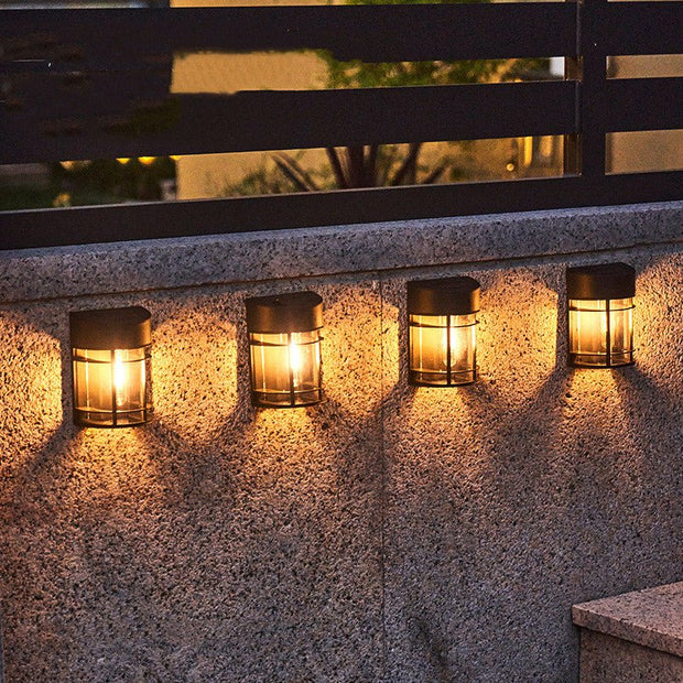 Solar Outdoor Patio Balcony Garden Wall Light - TRADINGSUSAWarm light6PCSSolar Outdoor Patio Balcony Garden Wall LightTRADINGSUSA