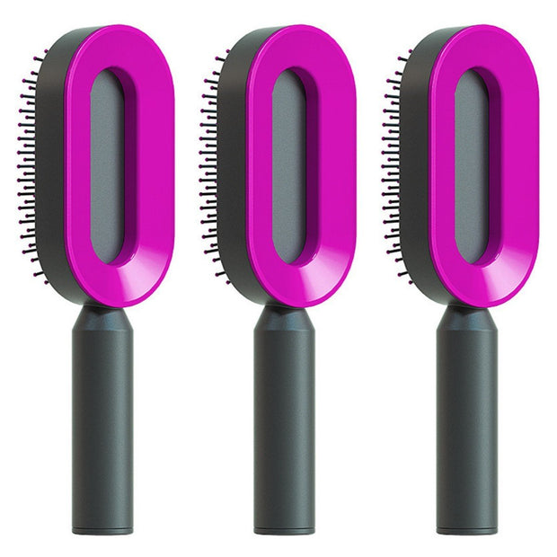 Self Cleaning Hair Brush For Women One-key Cleaning Hair Loss Airbag Massage Scalp Comb Anti-Static Hairbrush - TRADINGSUSASet SSelf Cleaning Hair Brush For Women One-key Cleaning Hair Loss Airbag Massage Scalp Comb Anti-Static HairbrushTRADINGSUSA
