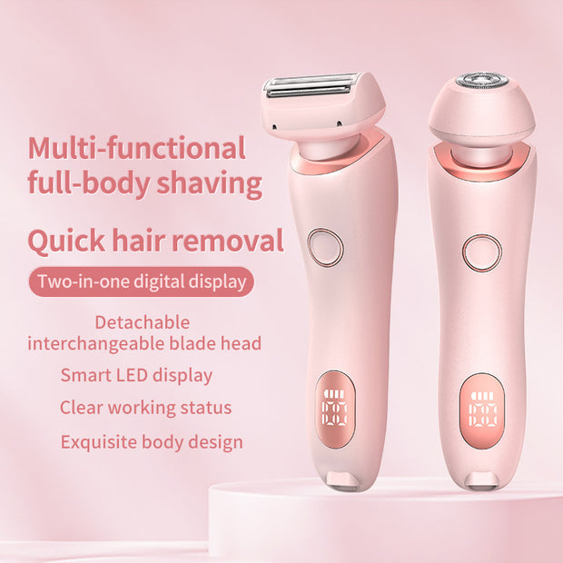 2 In 1 Hair Removal Epilator USB Rechargeable Shaver Hair Remover