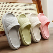 Solid Striped Design Home Slippers Women Men Fashion House Shoes Non-slip Floor Bathroom Slippers For Couple - TRADINGSUSAPink36to37Solid Striped Design Home Slippers Women Men Fashion House Shoes Non-slip Floor Bathroom Slippers For CoupleTRADINGSUSA