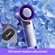 Adjustable Small USB Refrigeration Ice Compress Small Handheld Fan - TRADINGSUSA Beige 3600 MA
