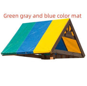 Color-blocking outdoor children's playground canopy cover - TRADINGSUSAGreen gray and blue color matColor-blocking outdoor children's playground canopy coverTRADINGSUSA