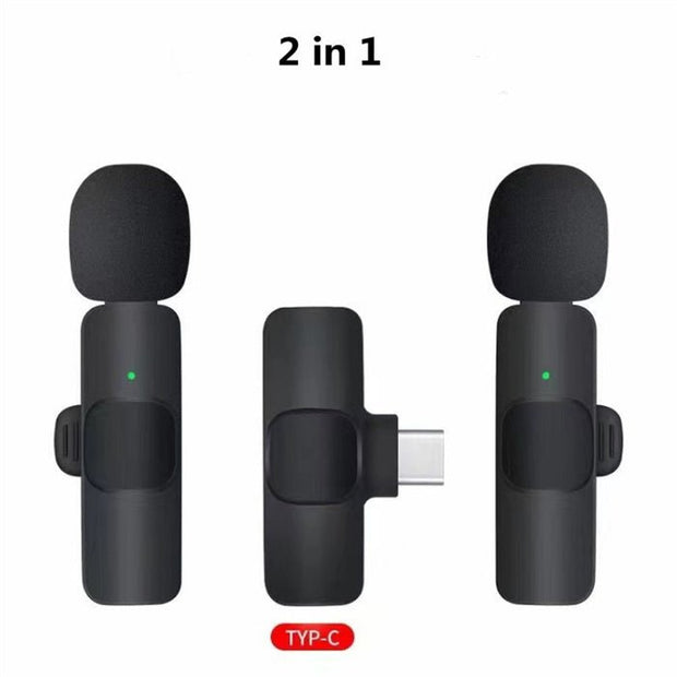 Phone Charging Wireless Lavalier Microphone Broadcast Lapel Microphone