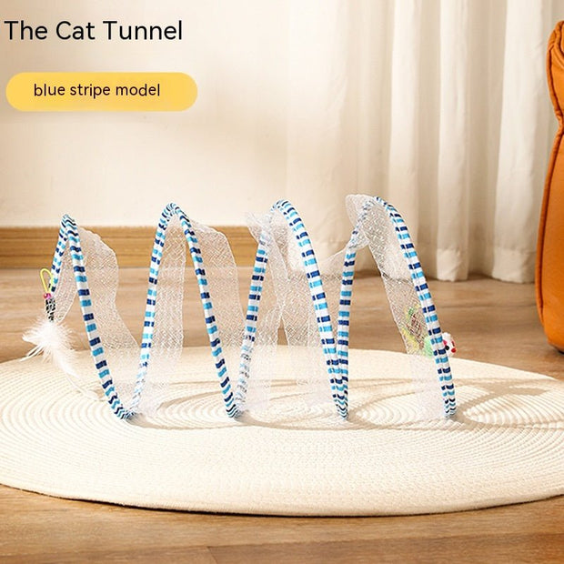 Foldable Cat Tunnel Telescopic Maze Toy - TRADINGSUSAMouse Feather ModelFoldable Cat Tunnel Telescopic Maze ToyTRADINGSUSA