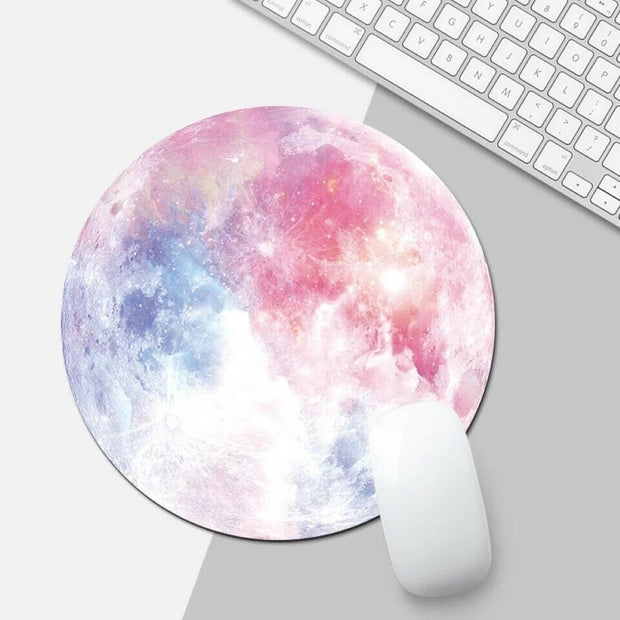 Space Round Mouse Pad PC Gaming Non Slip Mice Mat For Laptop Notebook Computer Gaming Mouse Pad - TRADINGSUSARainbow MoonSpace Round Mouse Pad PC Gaming Non Slip Mice Mat For Laptop Notebook Computer Gaming Mouse PadTRADINGSUSA