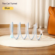 Foldable Cat Tunnel Telescopic Maze Toy - TRADINGSUSABlueFoldable Cat Tunnel Telescopic Maze ToyTRADINGSUSA