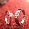 Diamond Ring Simulation Women's Ring Moissanite Couple Couple Rings SATINE Six-claw - TRADINGSUSAMen's And Women's Couple RingsAdjustable OpeningDiamond Ring Simulation Women's Ring Moissanite Couple Couple Rings SATINE Six-clawTRADINGSUSA